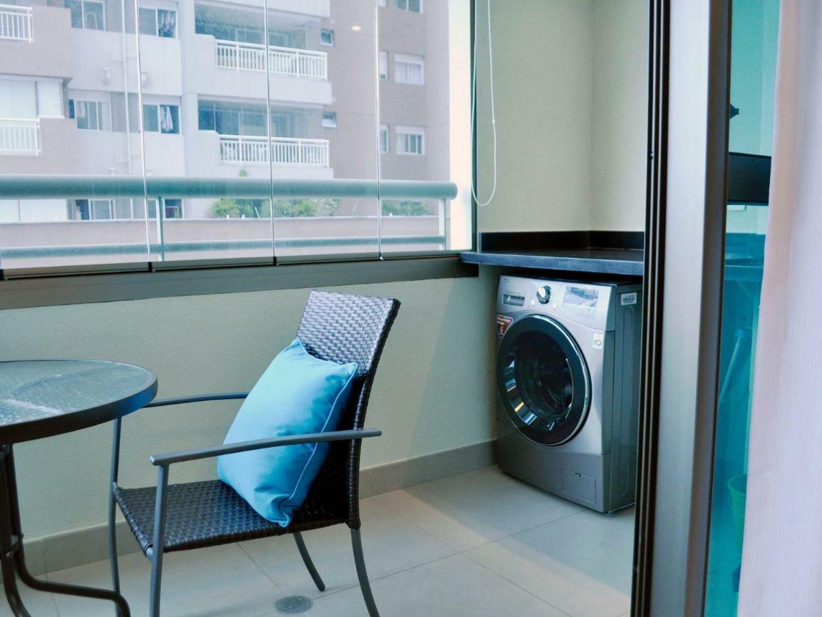 상파울루 Flat No Brooklin 86 | Alto Padrao + Garagem 아파트 외부 사진